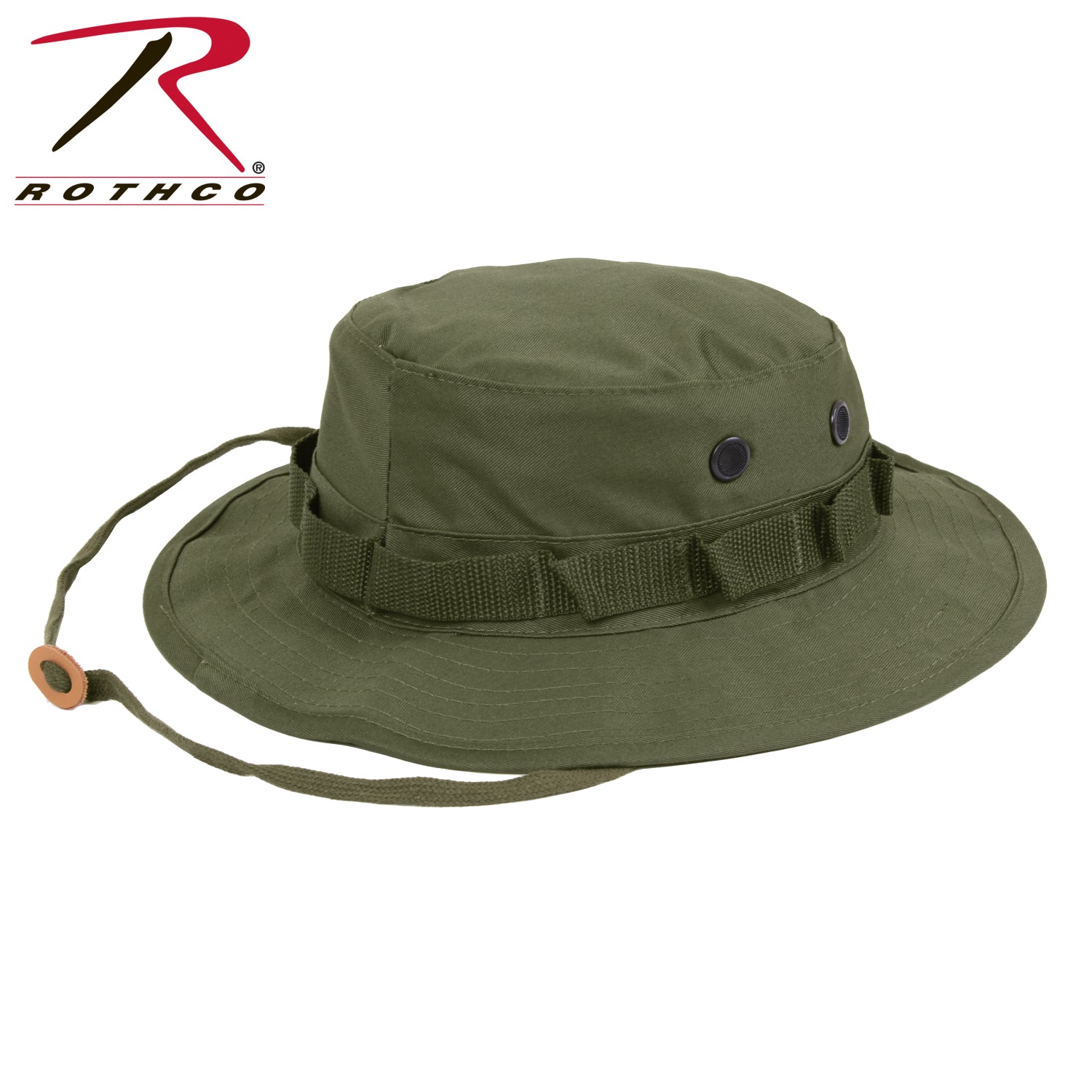 Rothco Boonie Hat Olive Drab - Military Tactical Sun Hat with Camouflage Loops and Ventilation