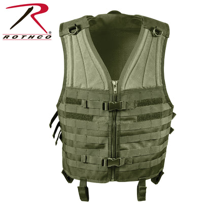 Rothco MOLLE Modular Vest Olive Drab - Tactical Gear with Padded Shoulders and Utility Pockets