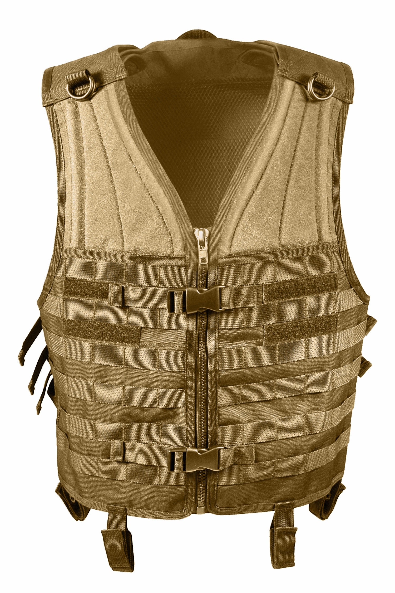 Rothco MOLLE Modular Vest Coyote Brown - Tactical Adjustable Body Armor
