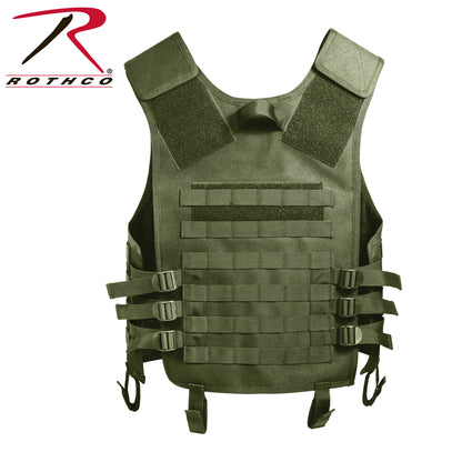 Rothco MOLLE Modular Vest Olive Drab - Tactical Gear with Padded Shoulders and Utility Pockets