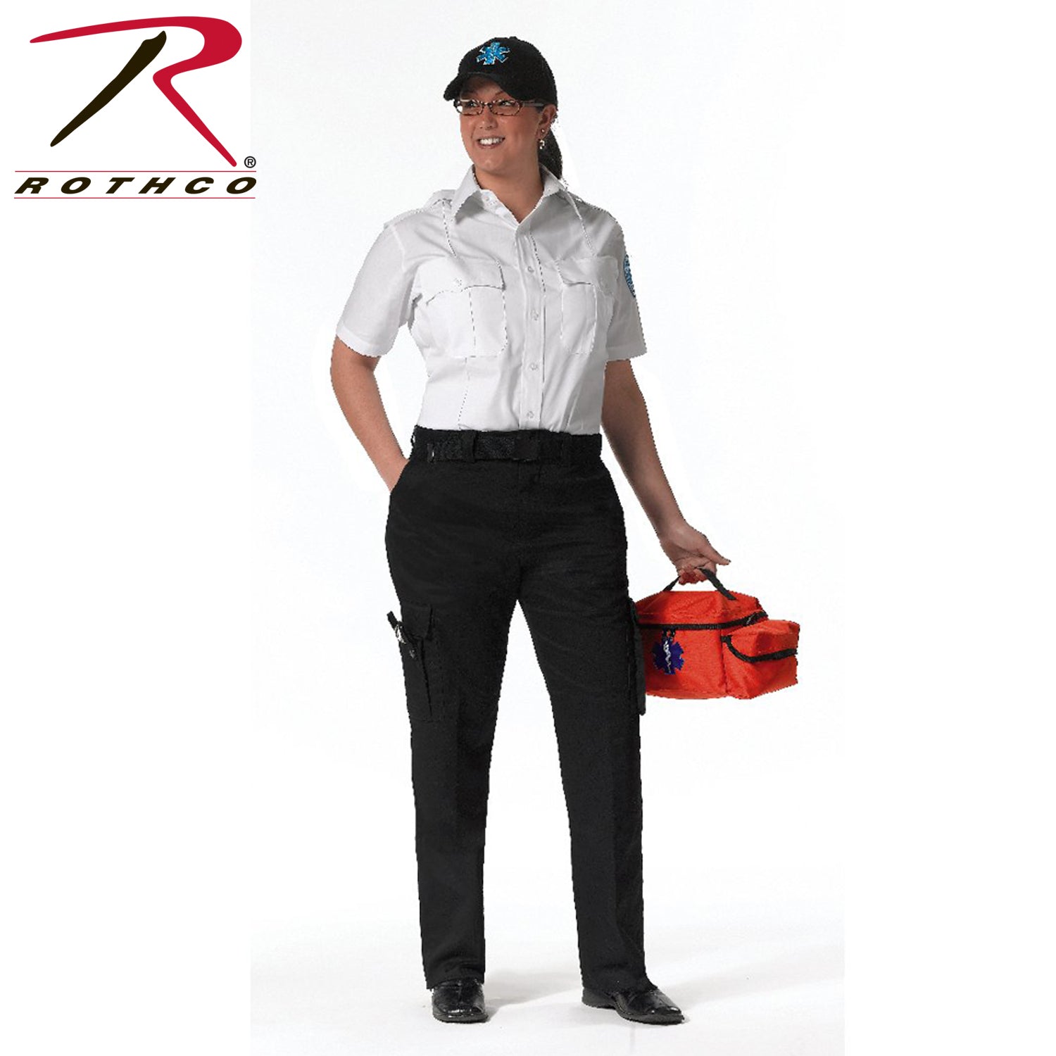 Rothco Women's EMT Pants Black Size 16 – Durable Cargo Work Pants for First Responders