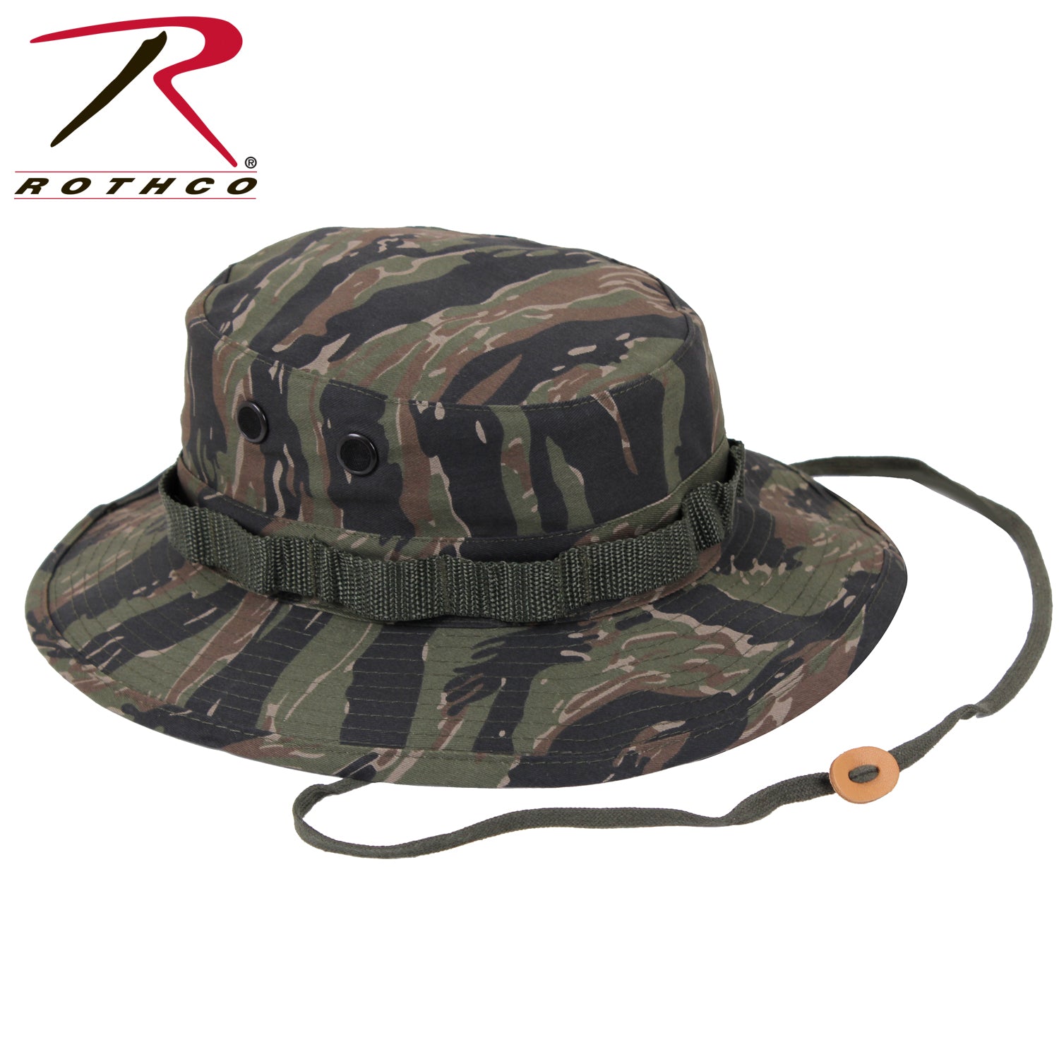 Rothco Camo Boonie Hat Tiger Stripe Camo - Military-Style Wide Brim Sun Hat for Outdoor Activities