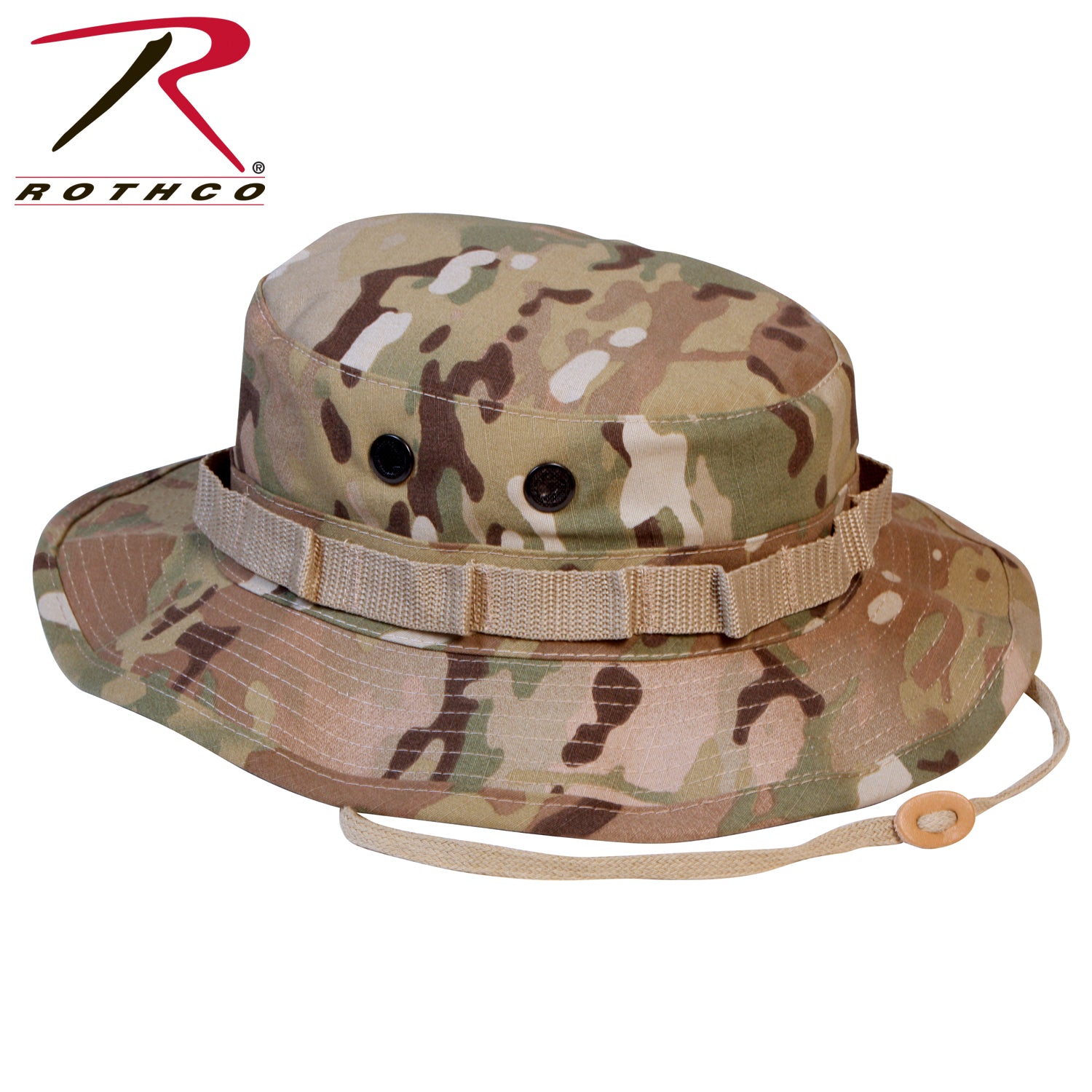 Rothco Camo Boonie Hat MultiCam - Military-Style Wide Brim Sun Hat for Outdoors