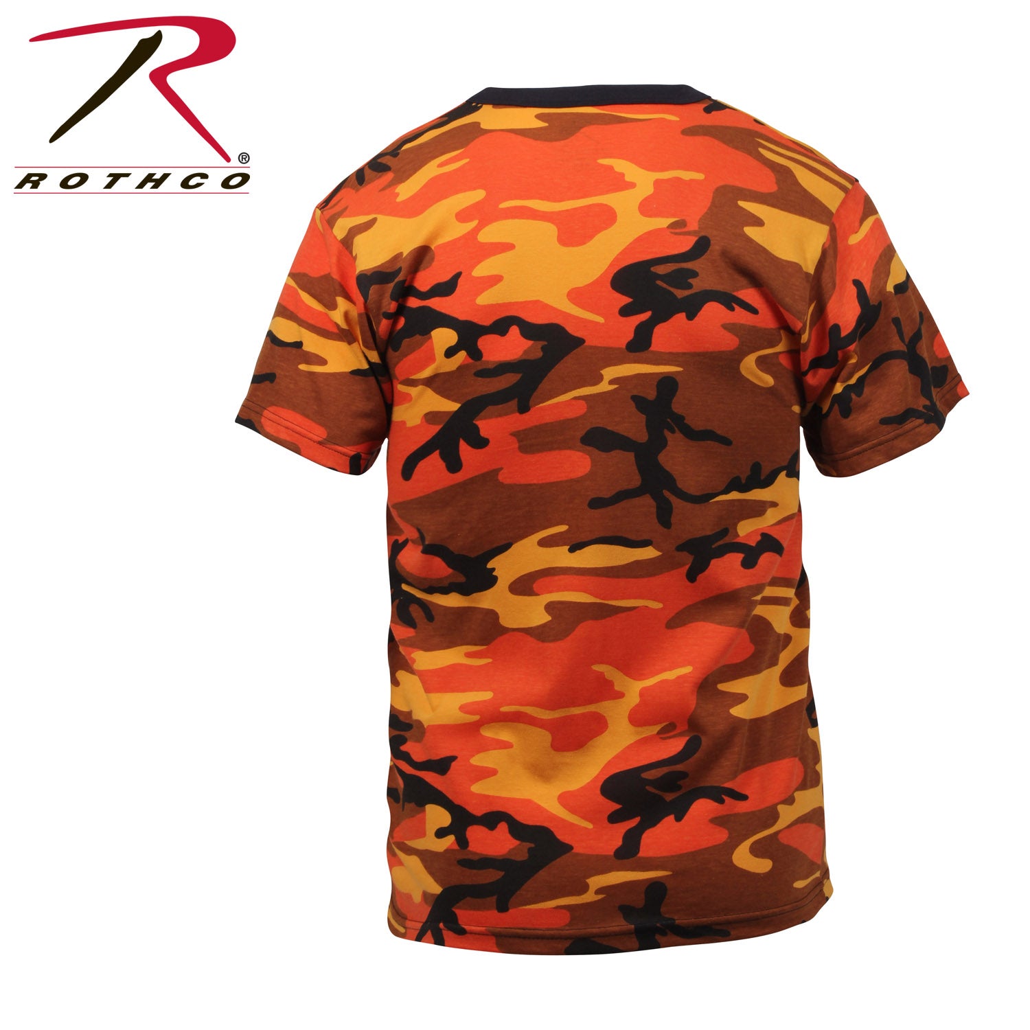 Rothco Camo T-Shirt Savage Orange Camo Size M - Durable Military-Inspired Camouflage Tee