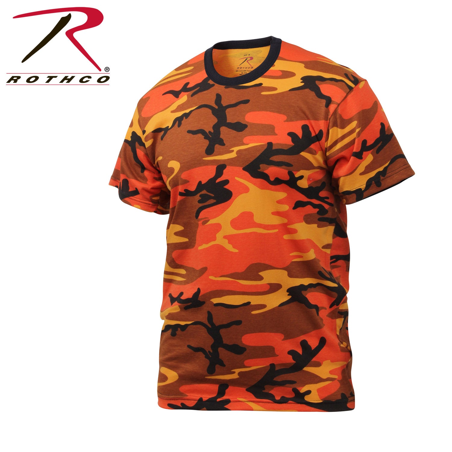 Rothco Savage Orange Camo T-Shirt Size XL – Durable Military-Style Camouflage Tee for Outdoor & Active Use