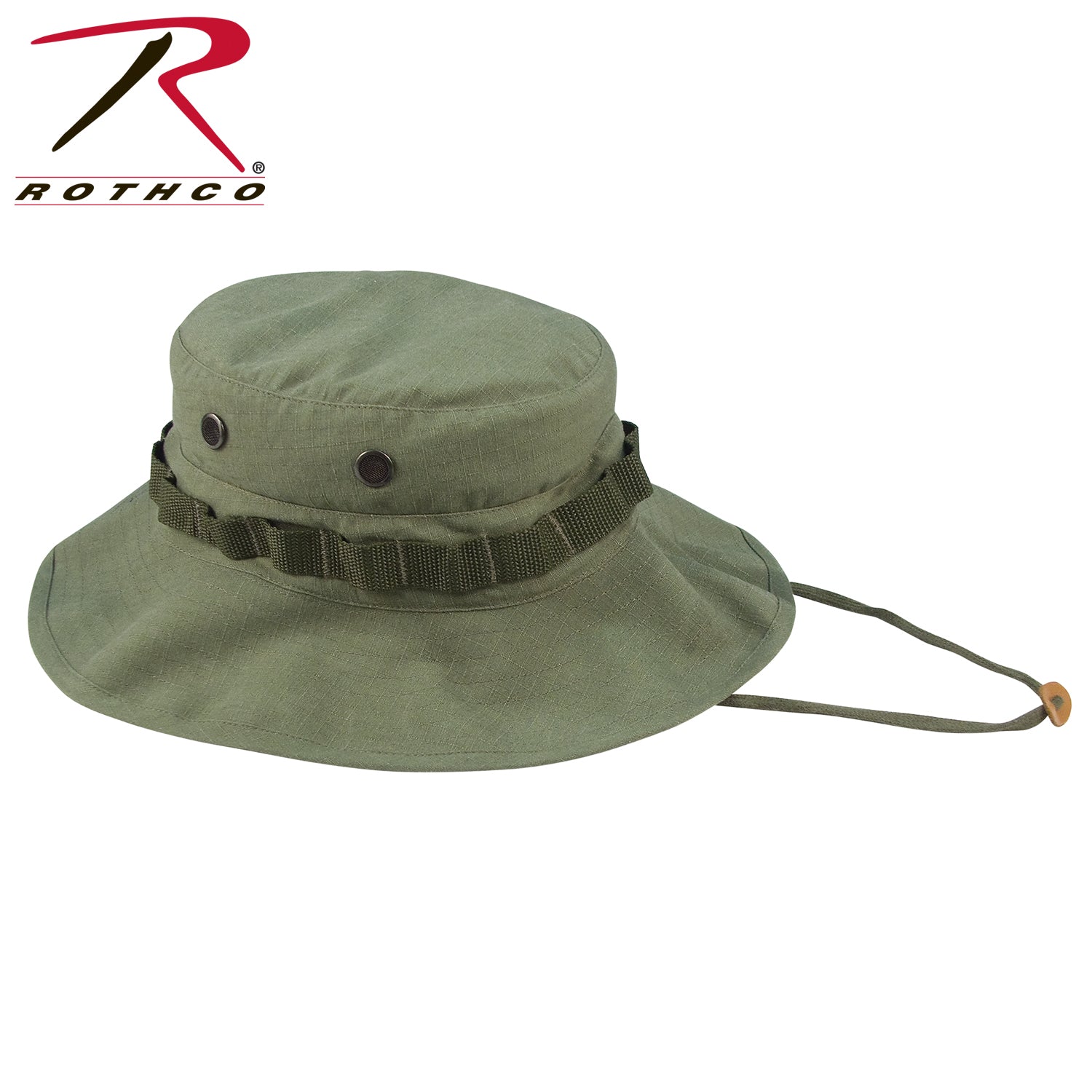 Rothco Vintage Vietnam Style Boonie Hat Olive Drab – Classic Tactical Bucket Hat with Adjustable Chin Strap