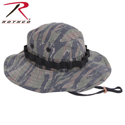 Rothco Vintage Vietnam Style Boonie Hat Tiger Stripe Camo - Adjustable Tactical Bucket Hat for Outdoor Activities