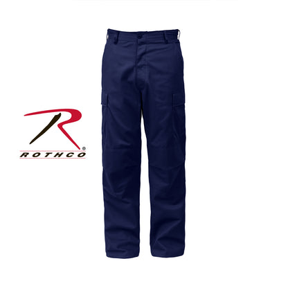 Rothco Relaxed Fit Zipper Fly BDU Pants in Midnight Navy Blue, Size Small