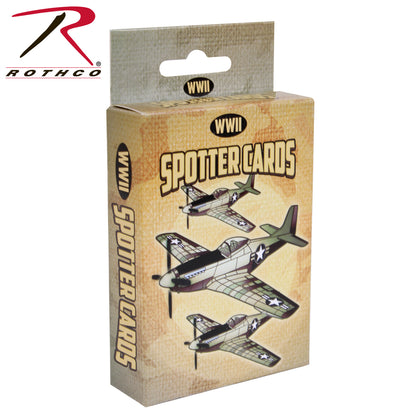 Rothco WWII Spotter Playing Cards CE Part 577 – Educational & Traditional Card Deck with Aircraft Illustrations