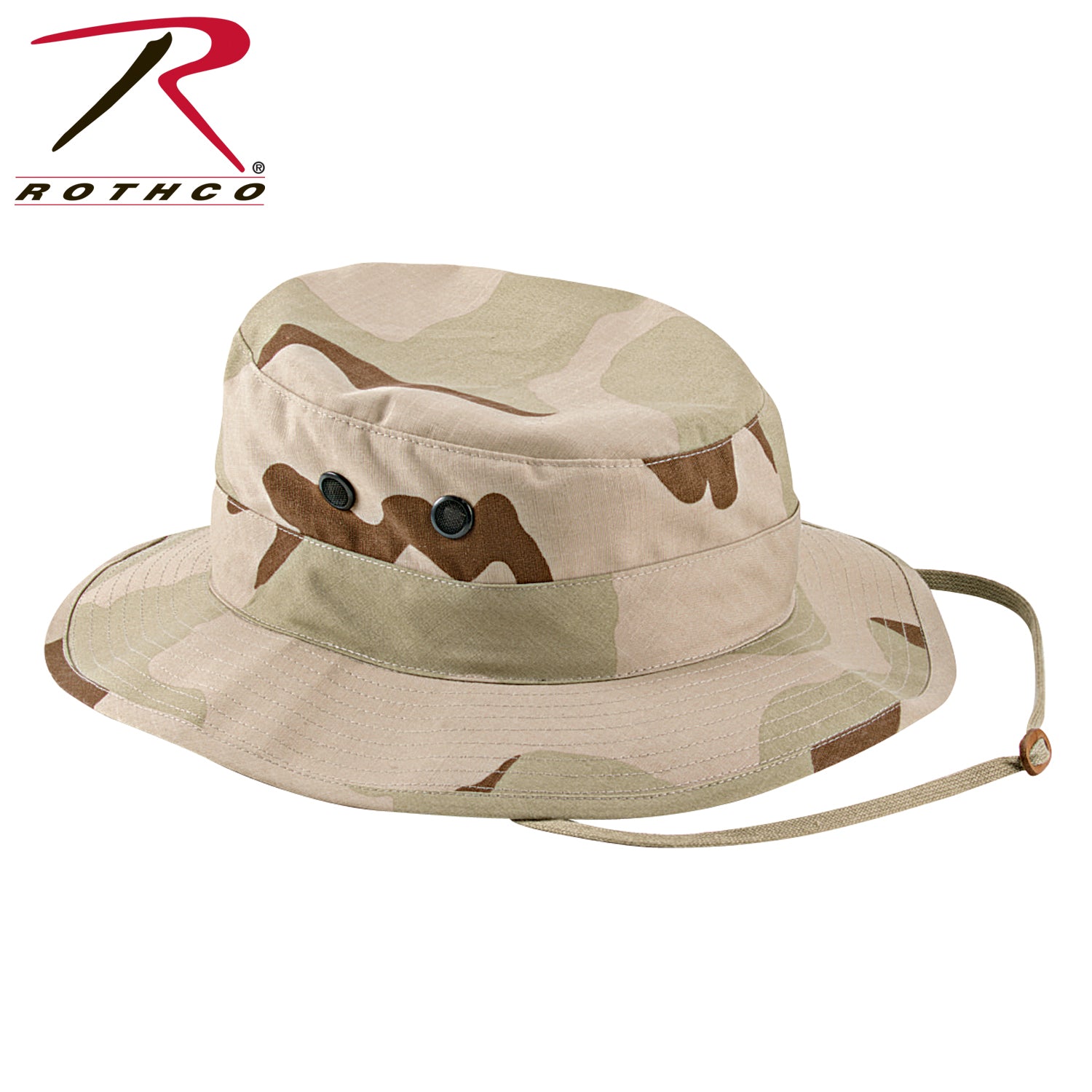 Rothco Camo Boonie Hat Tri-Color Desert Camo – Military-Style Sun Protection for Outdoor Activities