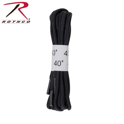 Rothco Black Boot Laces Size 40 Inches - Durable Tactical Replacement Laces