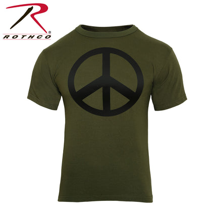 Rothco Peace Sign T-Shirt Size M – Comfortable Military-Inspired Cotton-Poly Blend
