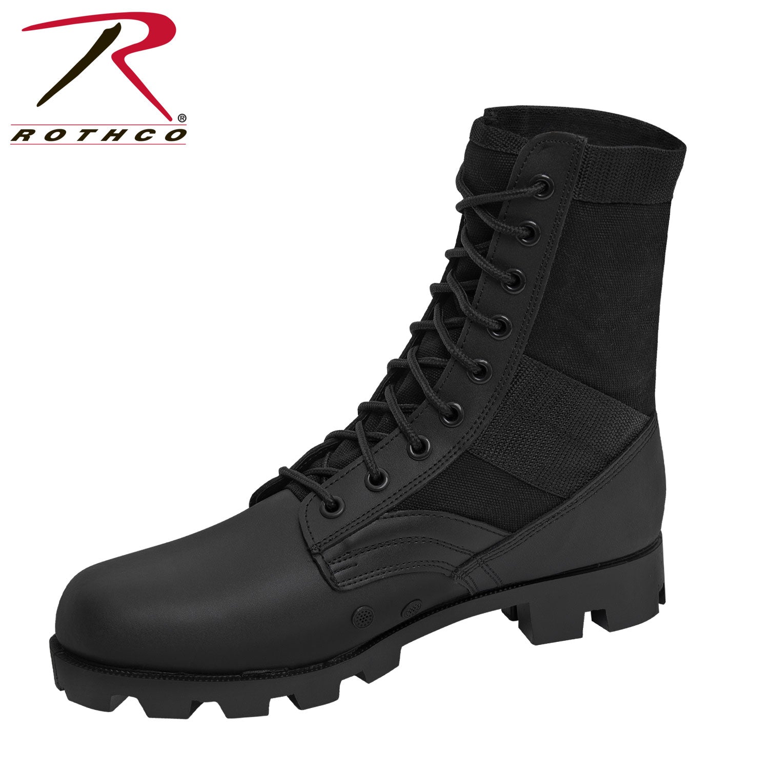 Rothco G.I. Type Black Steel Toe Jungle Boots – Size 6