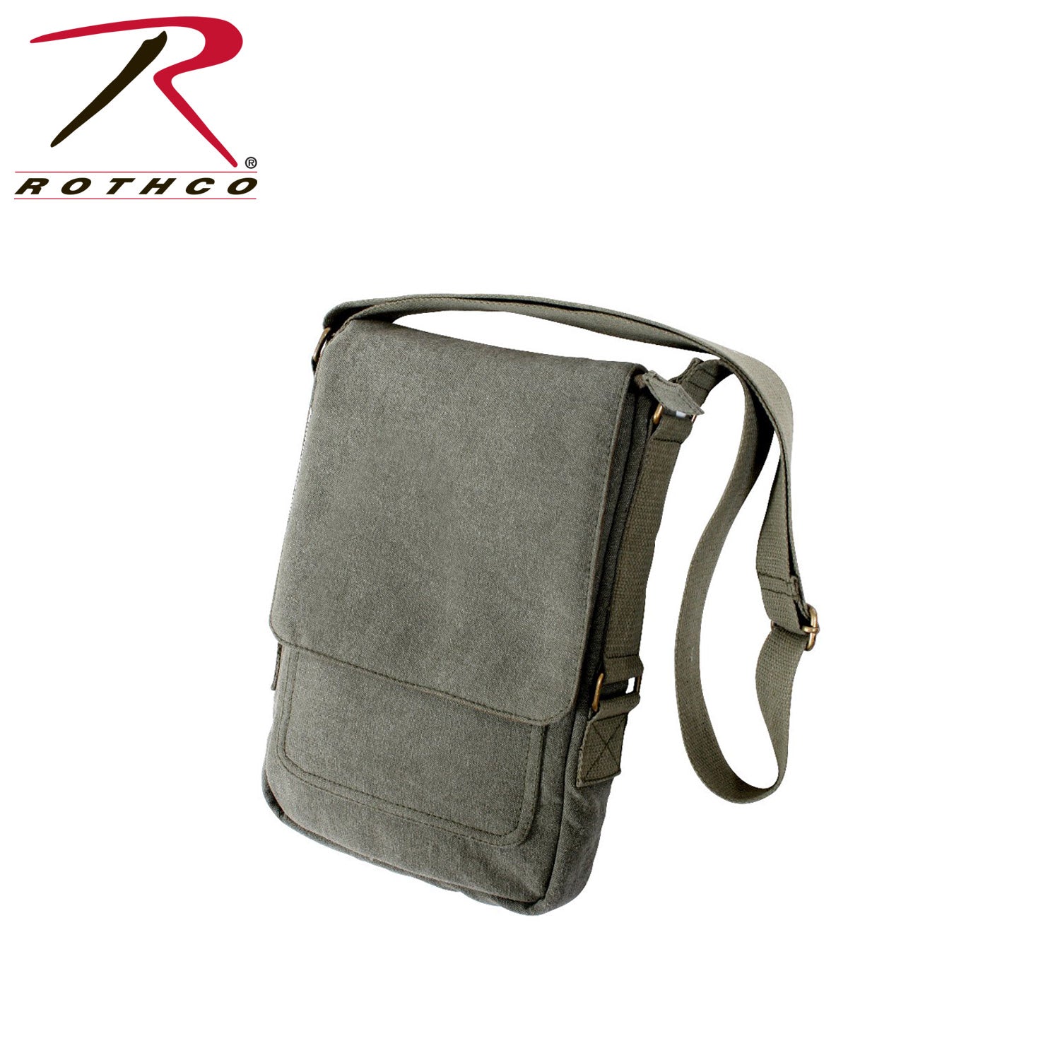 Rothco Vintage Canvas Tech Bag in Olive Drab - Durable & Functional Carry Solution