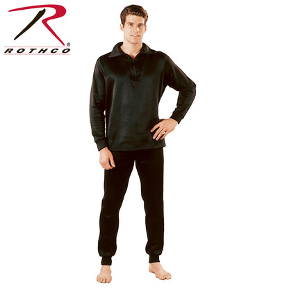 Rothco ECWCS Poly Bottoms Black Size XL – Extended Cold Weather Clothing System Base Layer