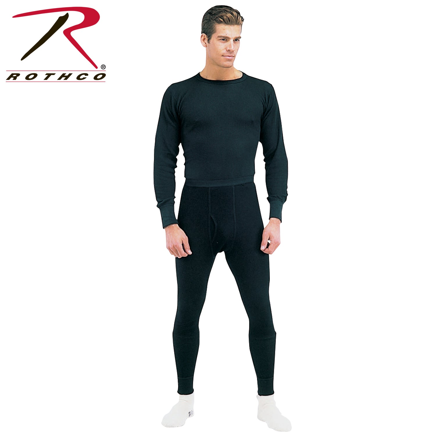 Rothco Thermal Knit Underwear Bottoms Size Small in Black