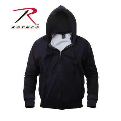 Rothco Thermal Lined Full-Zip Hoodie Navy Blue Size M – Rugged All-Season Warmth and Utility