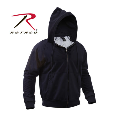 Rothco Thermal Lined Full-Zip Hoodie Navy Blue Size M – Rugged All-Season Warmth and Utility