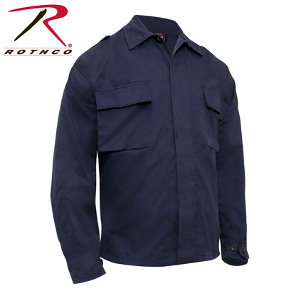 Rothco Tactical 2 Pocket BDU Shirt Navy Blue Size M – Durable Military-Style Long Sleeve Workwear