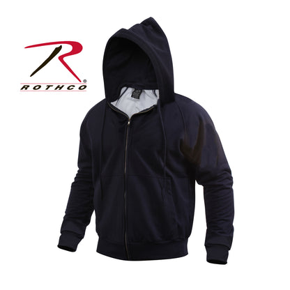 Rothco Thermal Lined Full-Zip Hoodie Navy Blue Size XL – Rugged Warmth and Utility