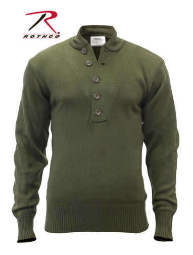 Rothco G.I. Style 5-Button Sweater Olive Drab Size M