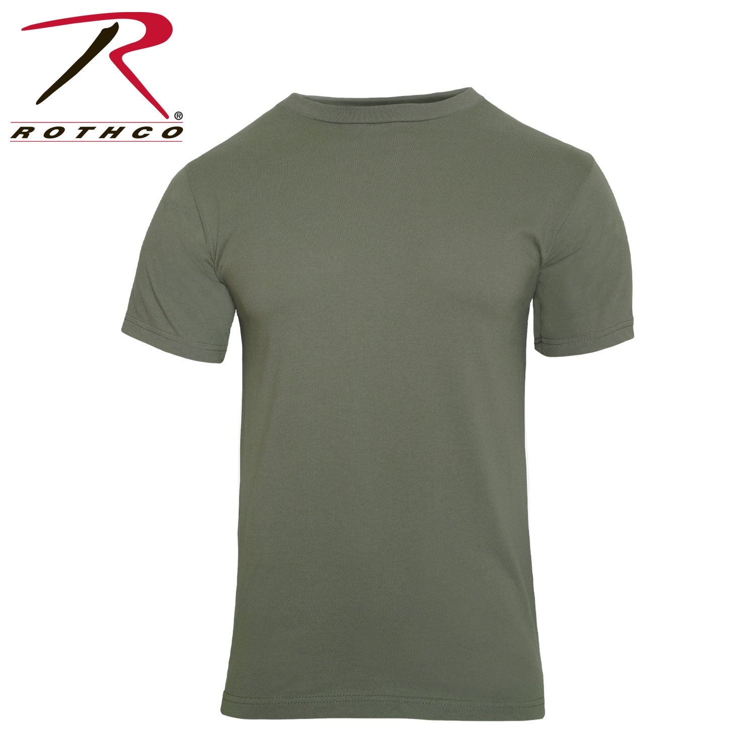 Rothco Solid Color 100% Cotton T-Shirt Foliage Green Size Small