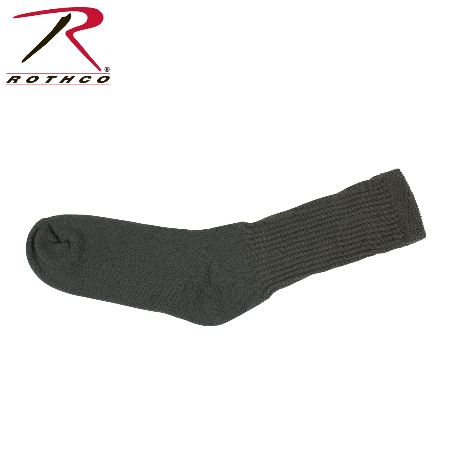 Rothco Athletic Crew Socks in Olive Drab, Size 10-13 – Durable and Comfortable Footwear for PT and Daily Wear