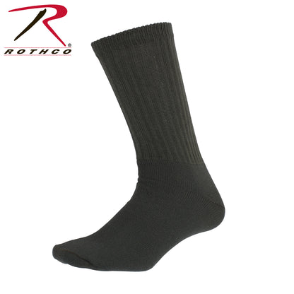 Rothco Athletic Crew Socks in Olive Drab, Size 10-13 – Durable and Comfortable Footwear for PT and Daily Wear