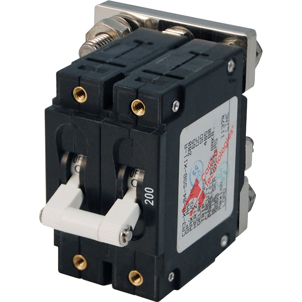 Blue Sea Systems 7269 200A Double Pole Circuit Breaker for Marine and RV Applications