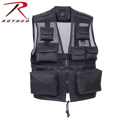 Rothco Tactical Recon Vest Size Large - Water-Resistant Nylon with Multiple Pockets and Breathable Mesh