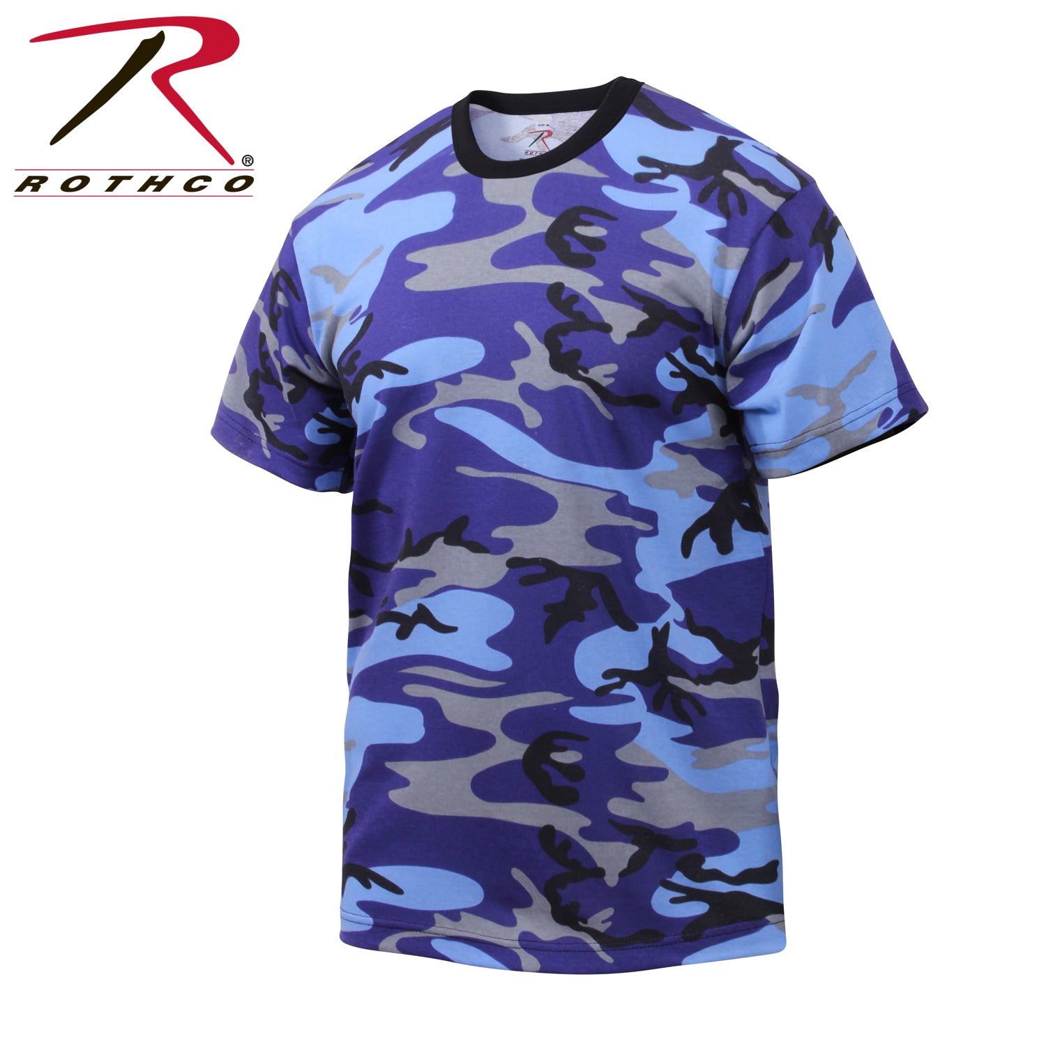 Rothco Electric Blue Camo T-Shirt Size 2XL - Durable Military-Style Camouflage Tee
