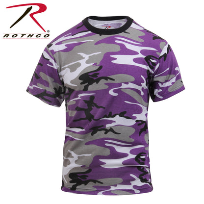 Rothco Ultra Violet Camo T-Shirt Size 2XL – Durable Military-Style Camouflage Apparel