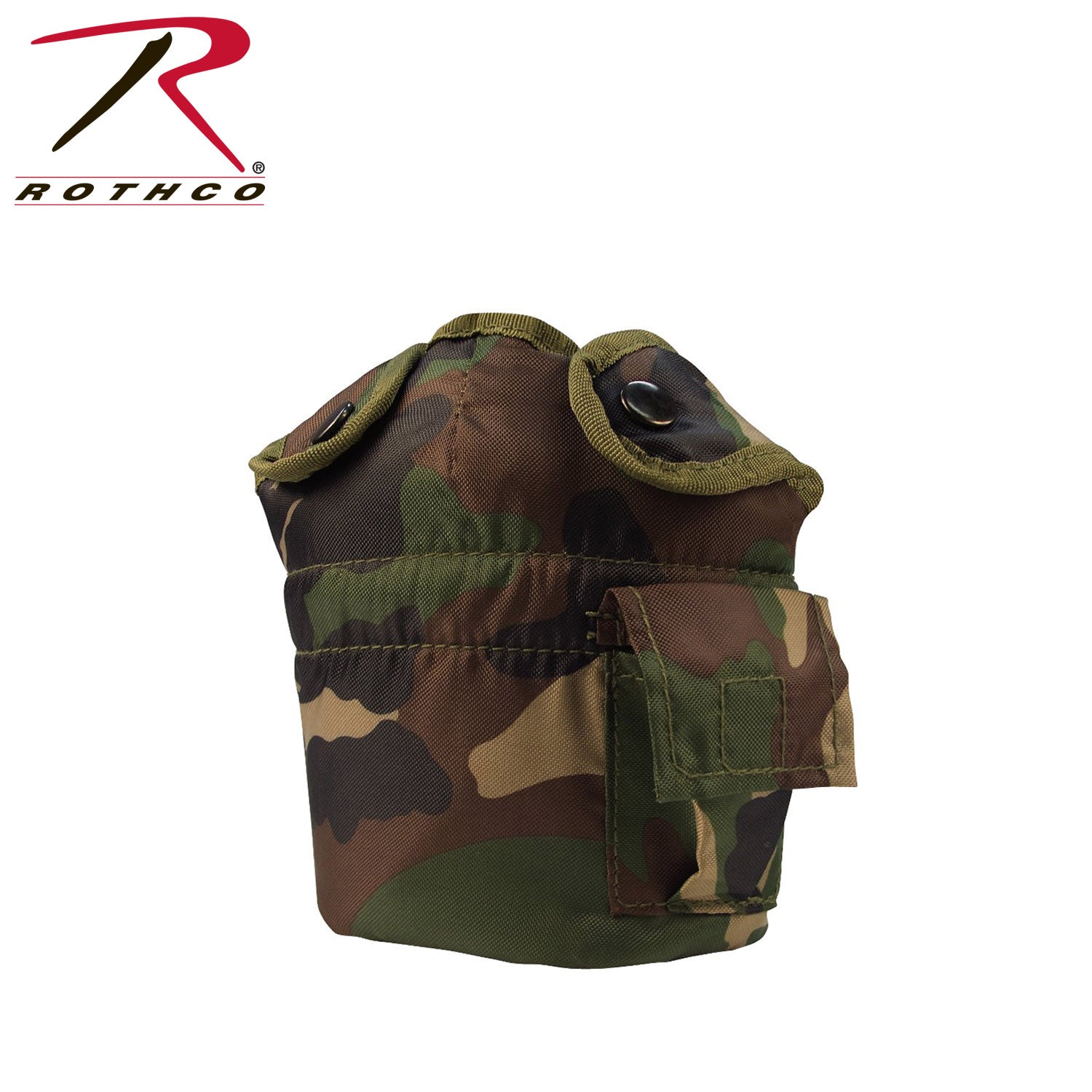 Rothco G.I. Style Canteen Cover Woodland Camo Part Number 615