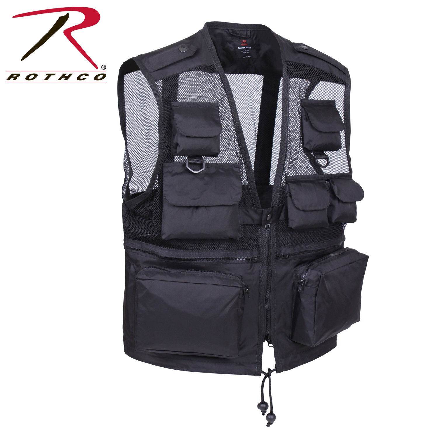 Rothco Tactical Recon Vest Size 2XL – Water-Resistant Nylon Outdoor Vest with Multiple Pockets and Breathable Mesh