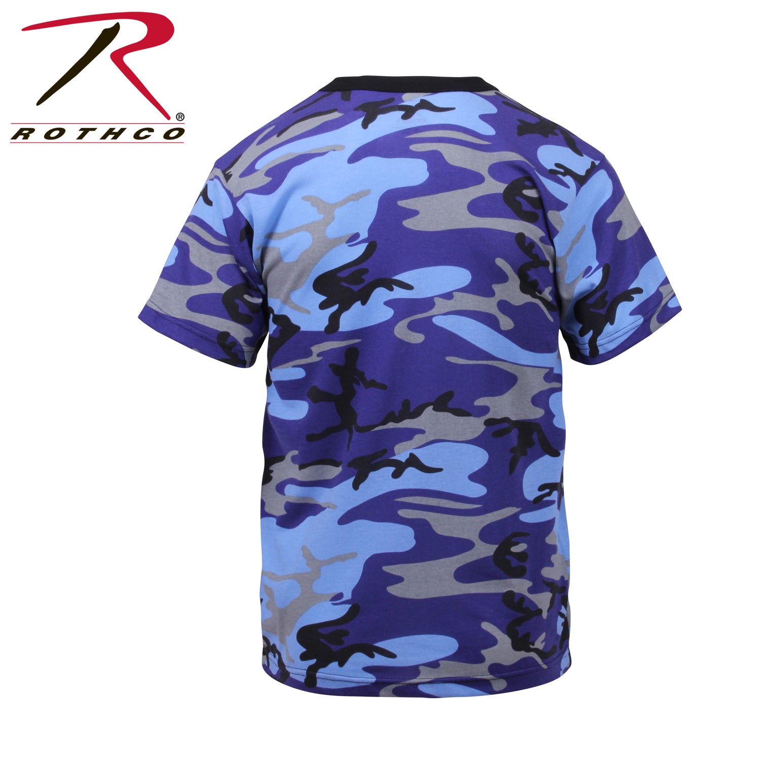 Rothco Electric Blue Camo T-Shirt Size 2XL - Durable Military-Style Camouflage Tee