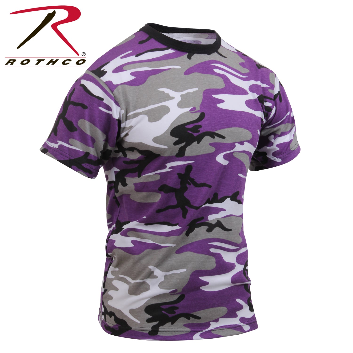 Rothco Ultra Violet Camo T-Shirt Size 2XL – Durable Military-Style Camouflage Apparel