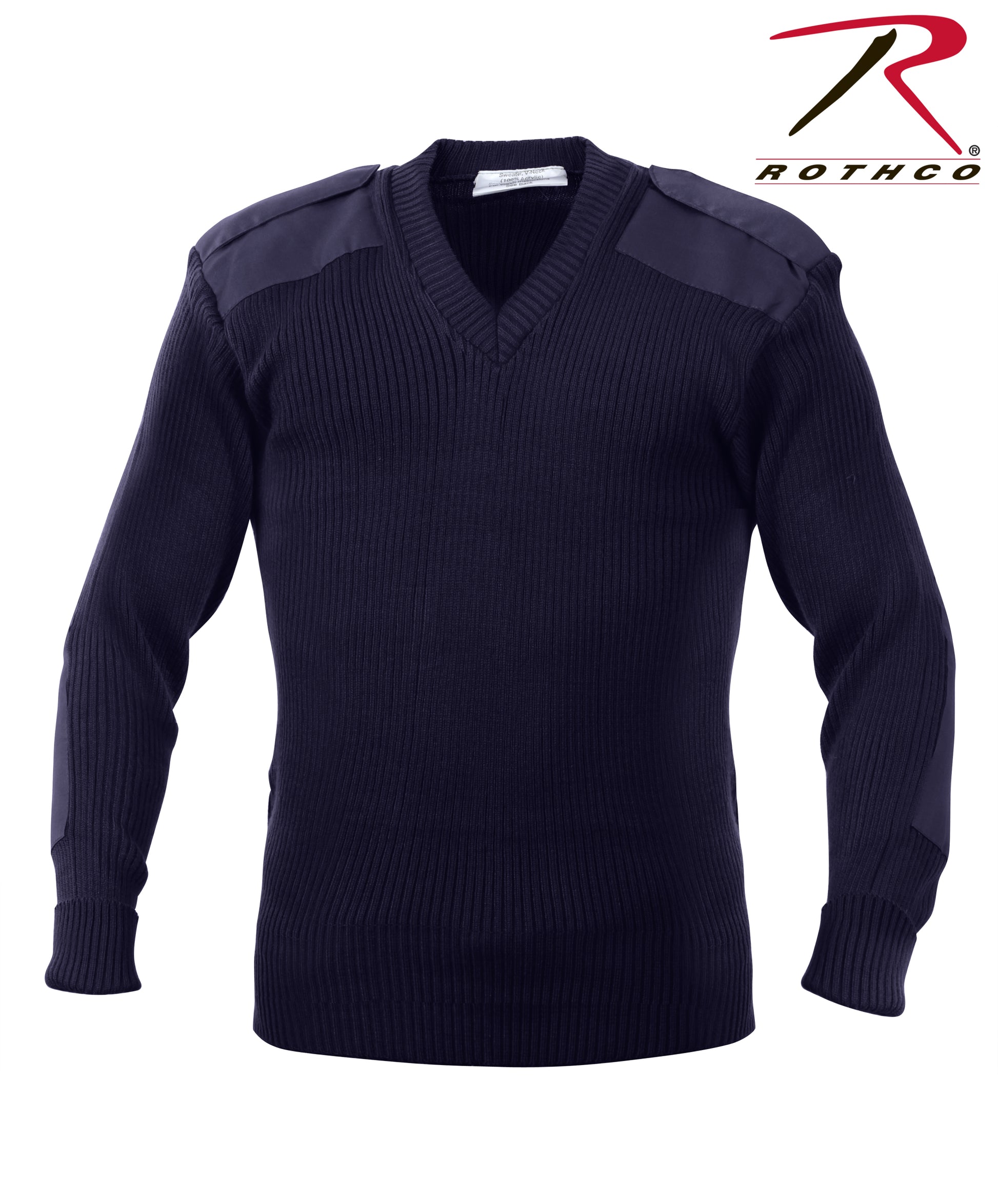 Rothco G.I. Style Acrylic V-Neck Sweater Navy Blue Size 4XL