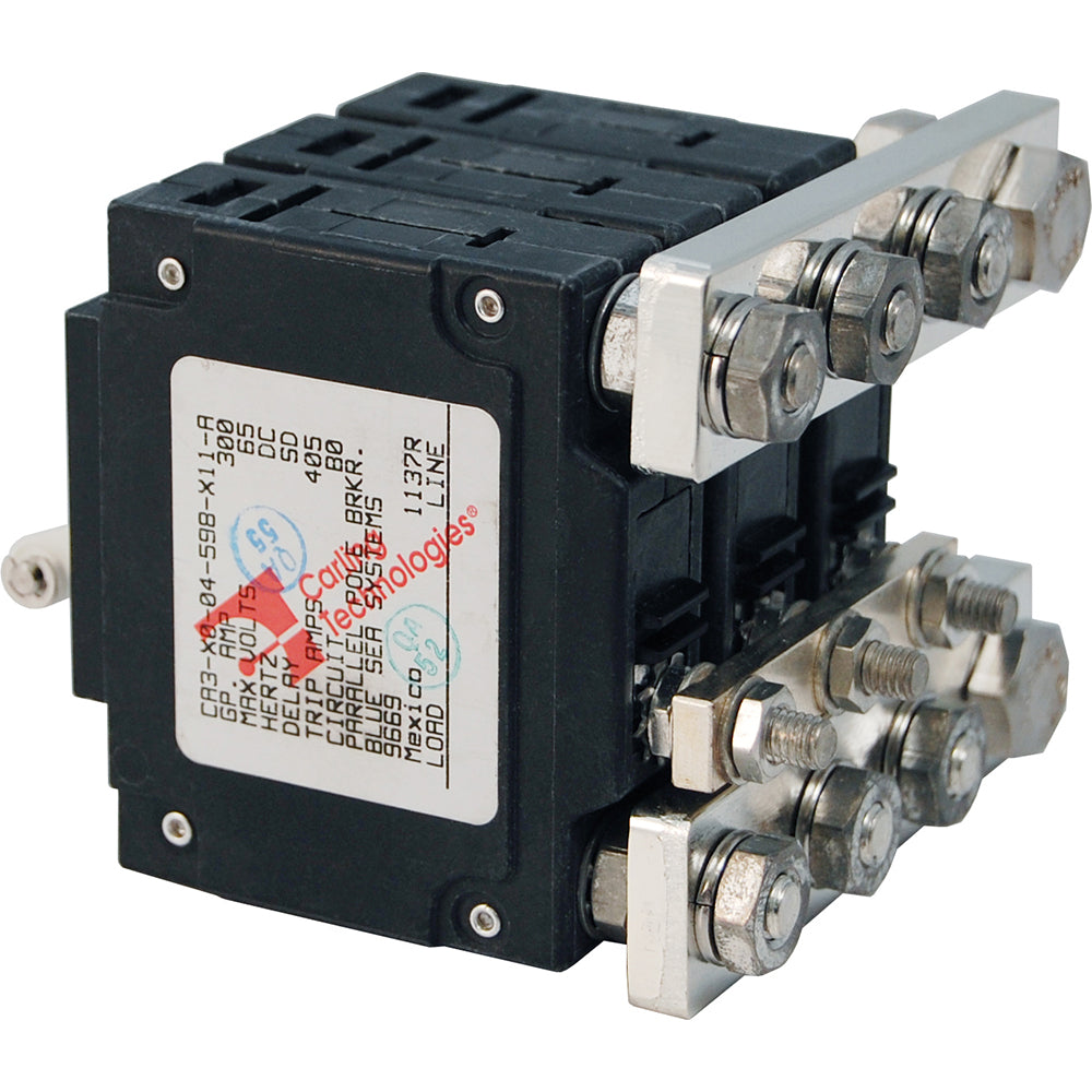Blue Sea Systems C-Series Triple Pole Toggle DC Circuit Breaker Part #7271, 300A, White