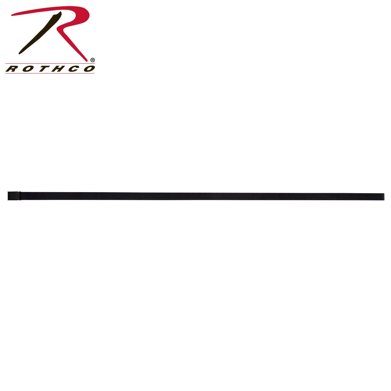 Rothco Web Belts with Flip Buckle in Black - Part Number 6170-BKBK