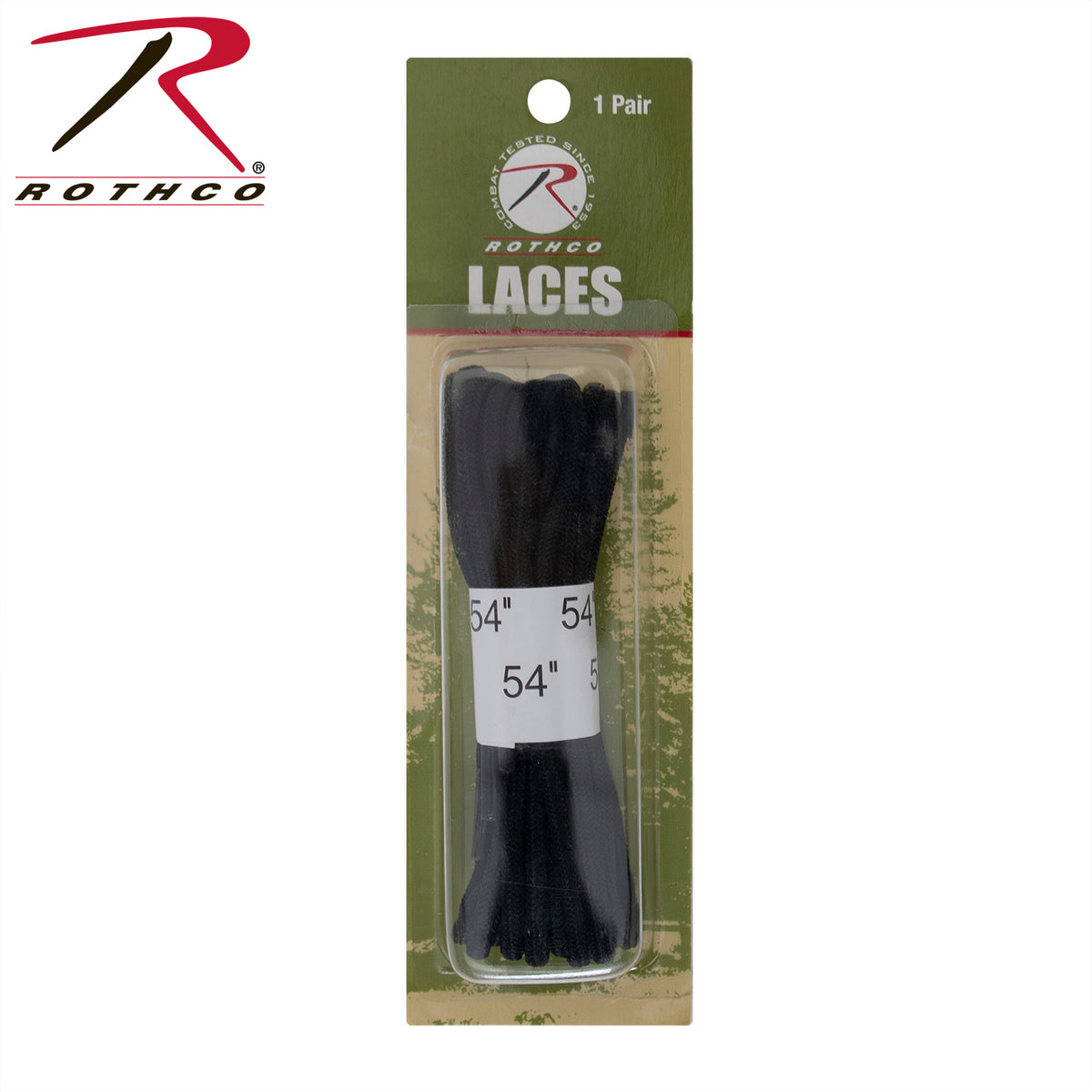 Rothco 6171 Boot Laces, Black, 54-Inch Replacement Laces