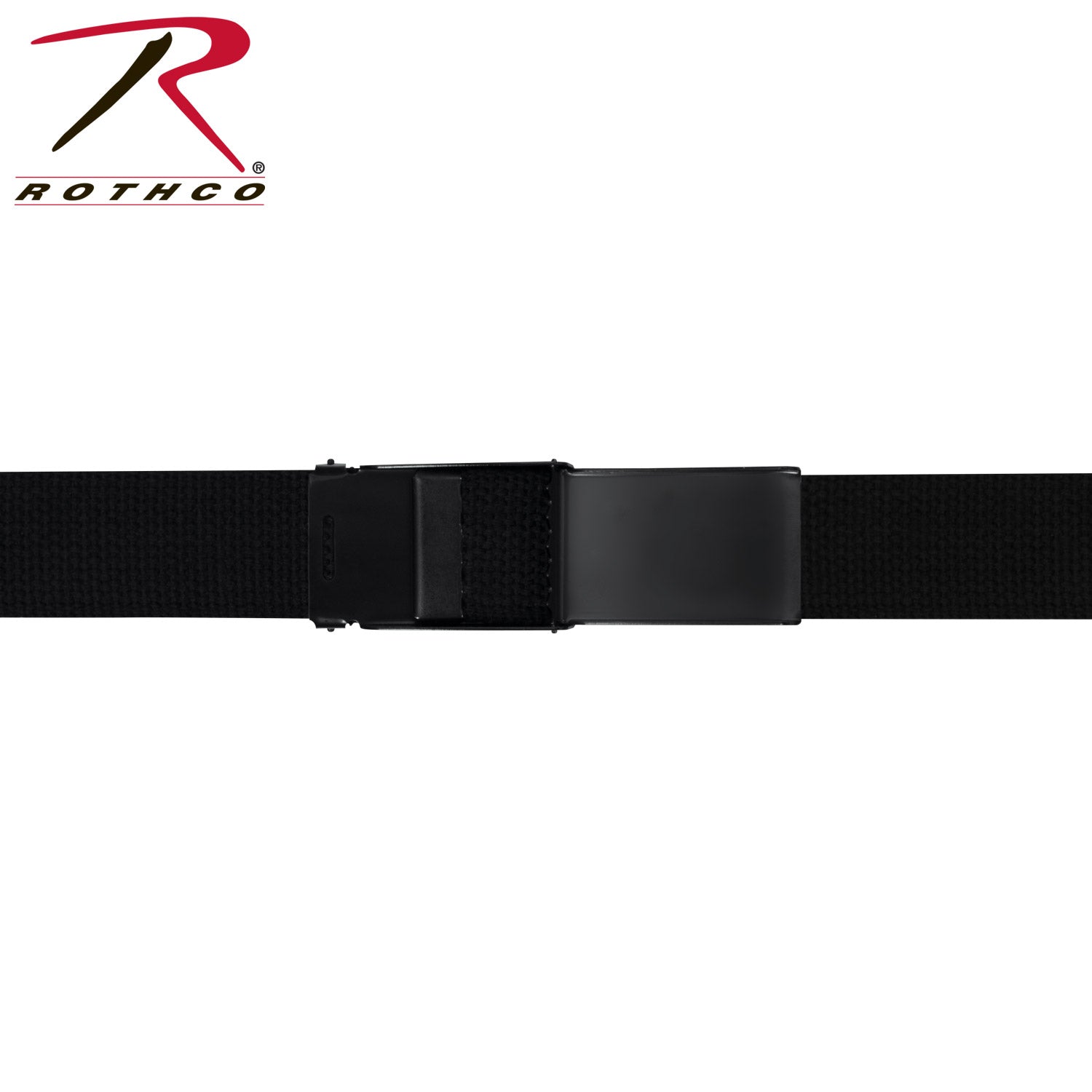 Rothco Web Belts with Flip Buckle in Black - Part Number 6170-BKBK