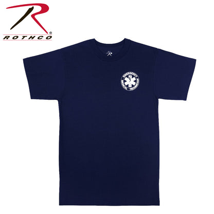 Rothco 2-Sided EMT T-Shirt Size 2XL – Professional EMS Uniform Shirt with Star of Life Design