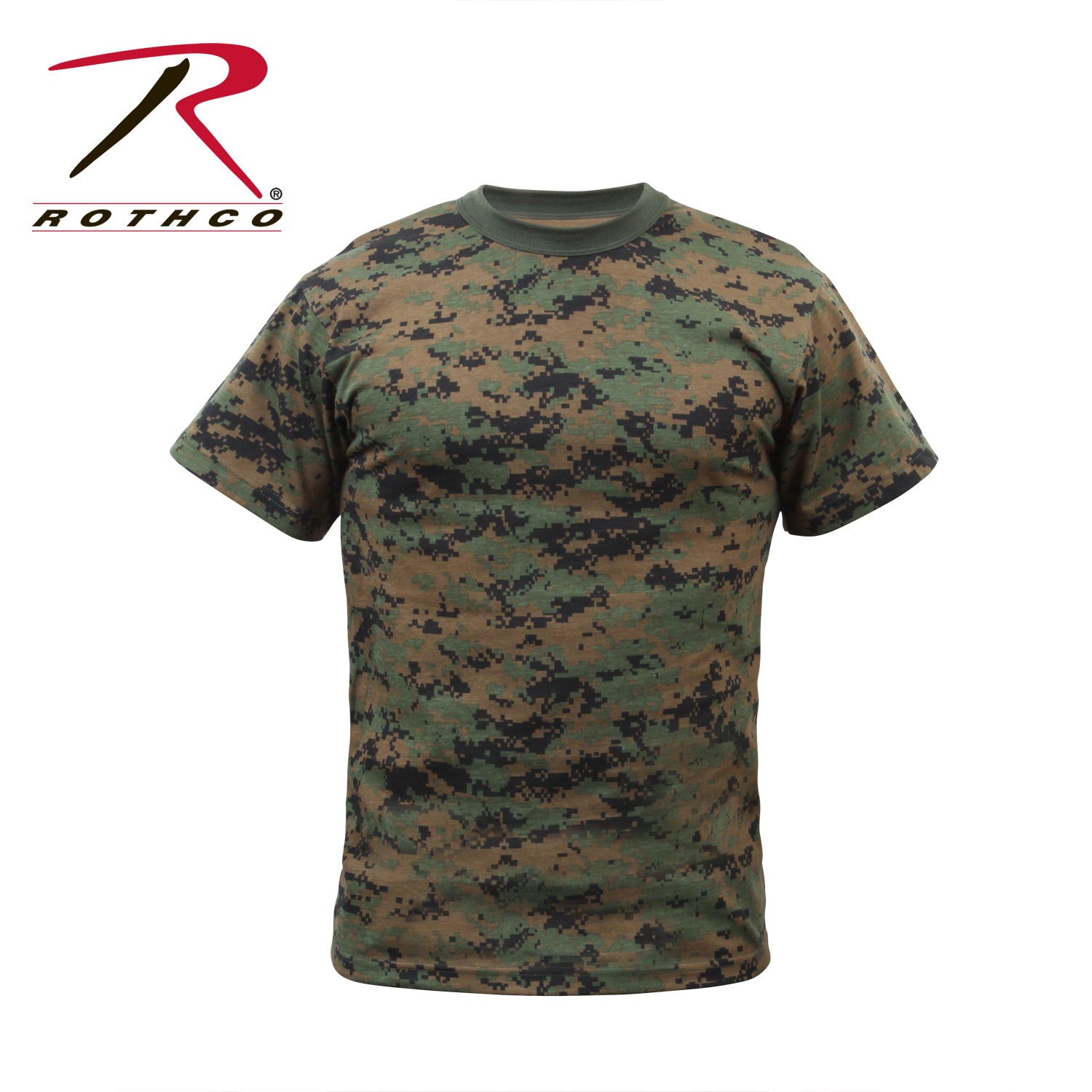 Rothco Kids Digital Camo T-Shirt Woodland Digital Camo Size XS