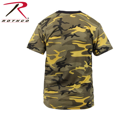 Rothco Camo T-Shirt Stinger Yellow Camo Size Small – Durable Military-Style Camouflage Tee