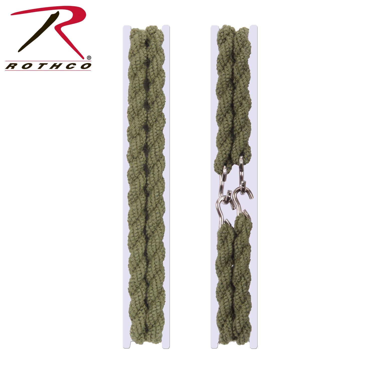 Rothco Blousing Garter Straps Olive Drab – Comfortable Elasticized Cotton with Hook-On Design