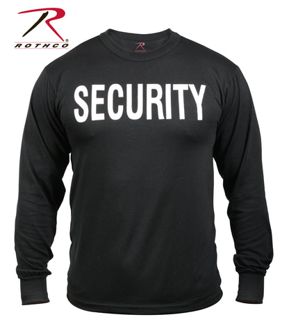 Rothco 60225 2-Sided Security Long Sleeve T-Shirt Size 4XL - Professional Security Uniform Shirt