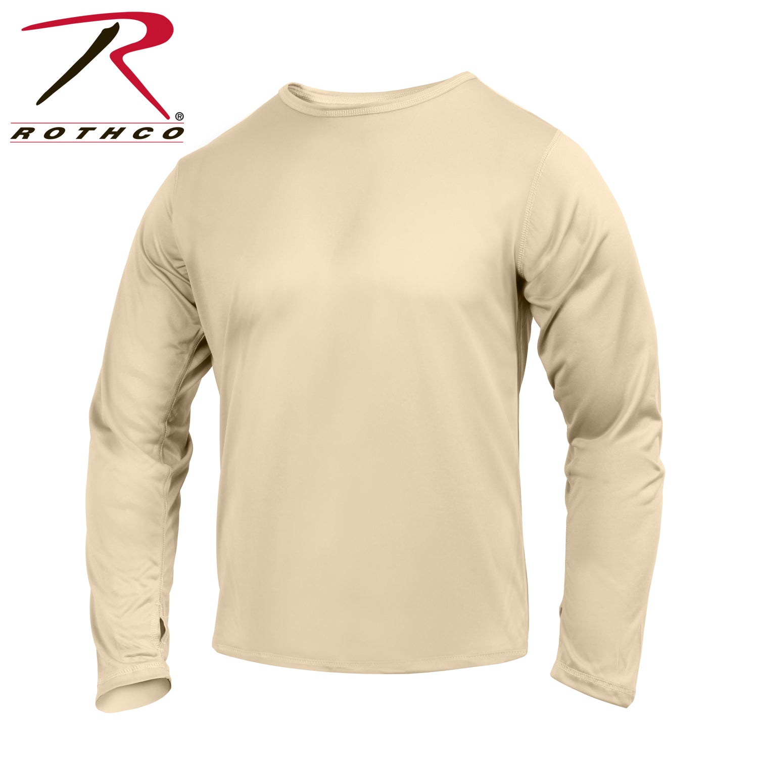 Rothco Gen III Silk Weight Underwear Top in Desert Sand, Size Small