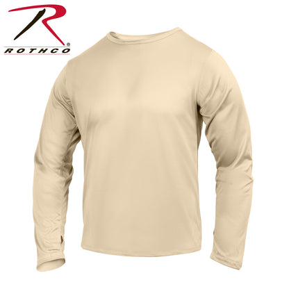 Rothco Gen III Silk Weight Underwear Top in Desert Sand, Size Small