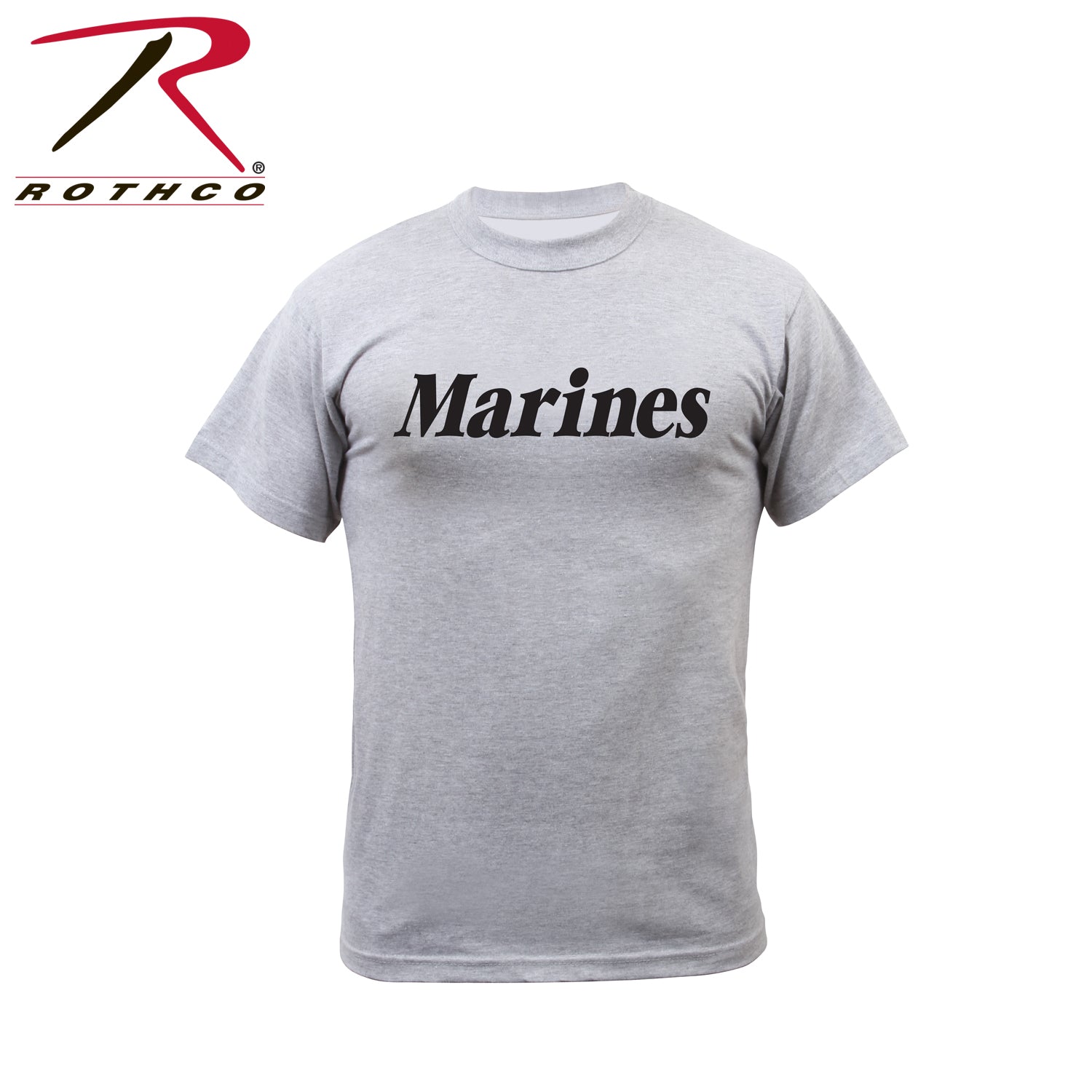 Rothco Grey Physical Training T-Shirt for Marines, Size XL