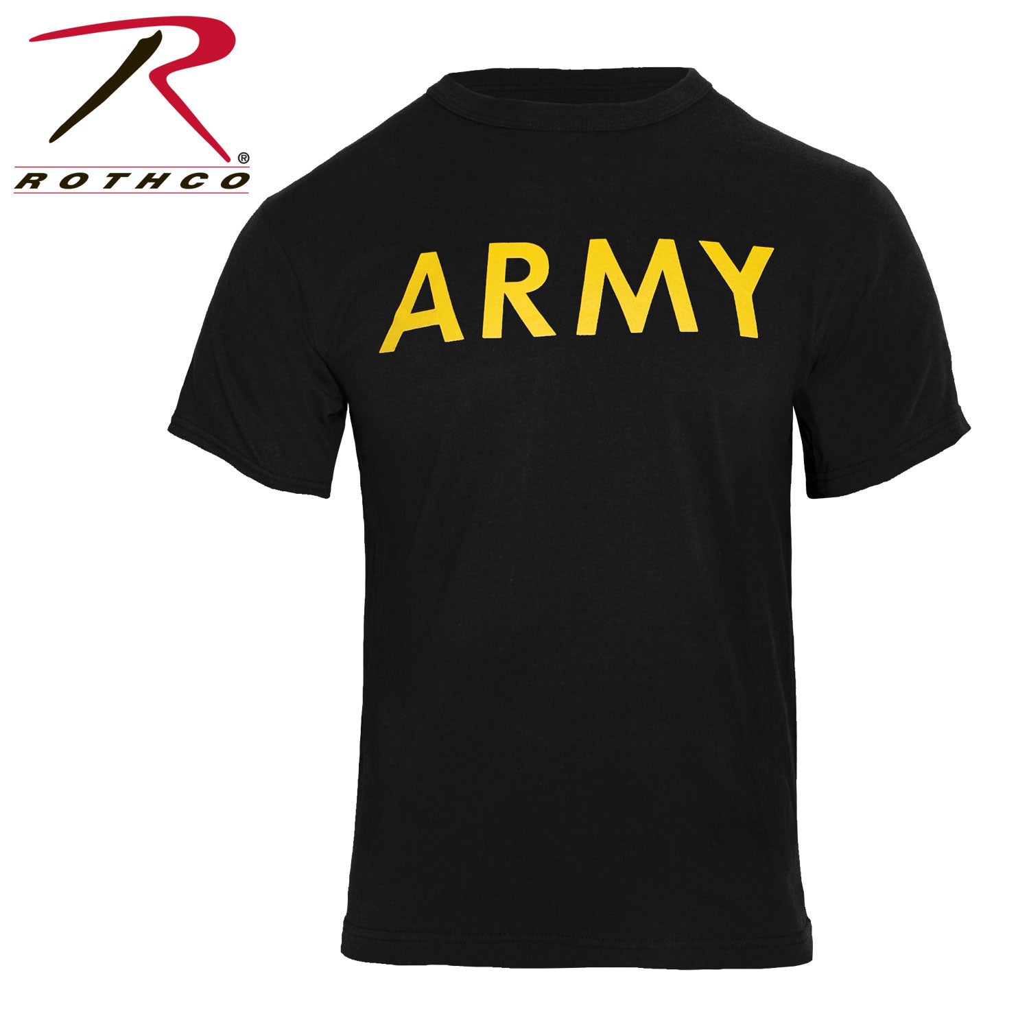 Rothco Army Physical Training T-Shirt Size Medium - Durable Cotton-Poly Blend Performance Tee